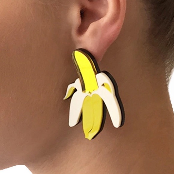 Jewelry - ✨2/$25✨NEW EARRINGS "mirror banana" Jewelry - ✨2/$25✨NEW EARRINGS "mirror banana"